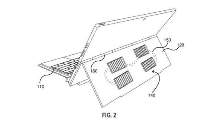 Microsoft проектирует обложку с солнечной батареей для планшетов Surface новости,планшет,статья