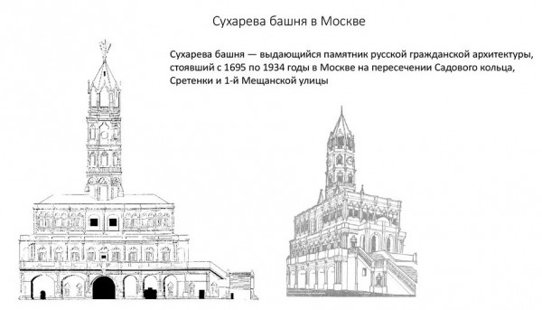 Сухарева башня в Москве 