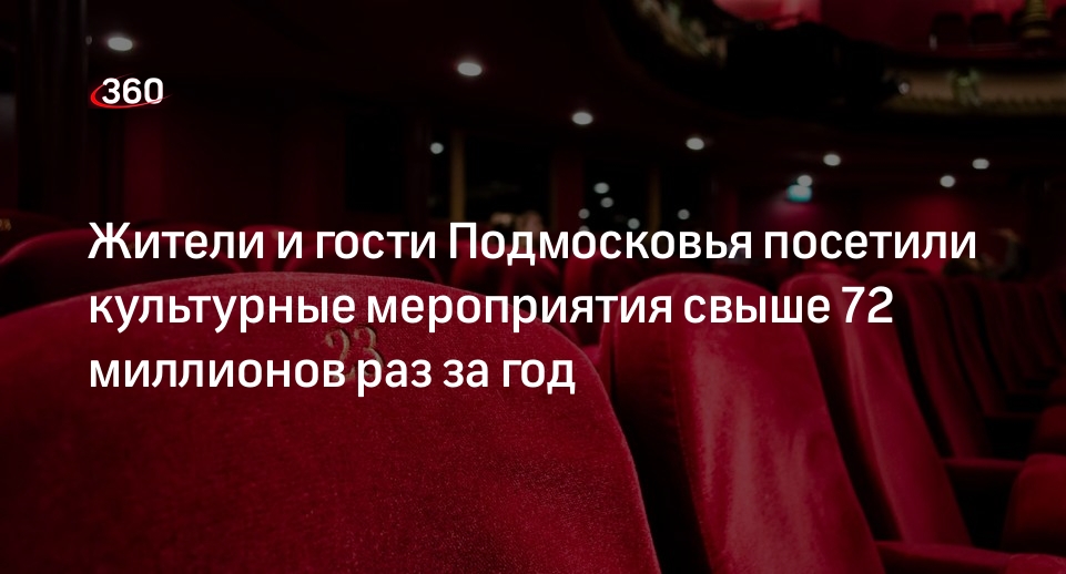 Жители и гости Подмосковья посетили культурные мероприятия свыше 72 миллионов раз за год