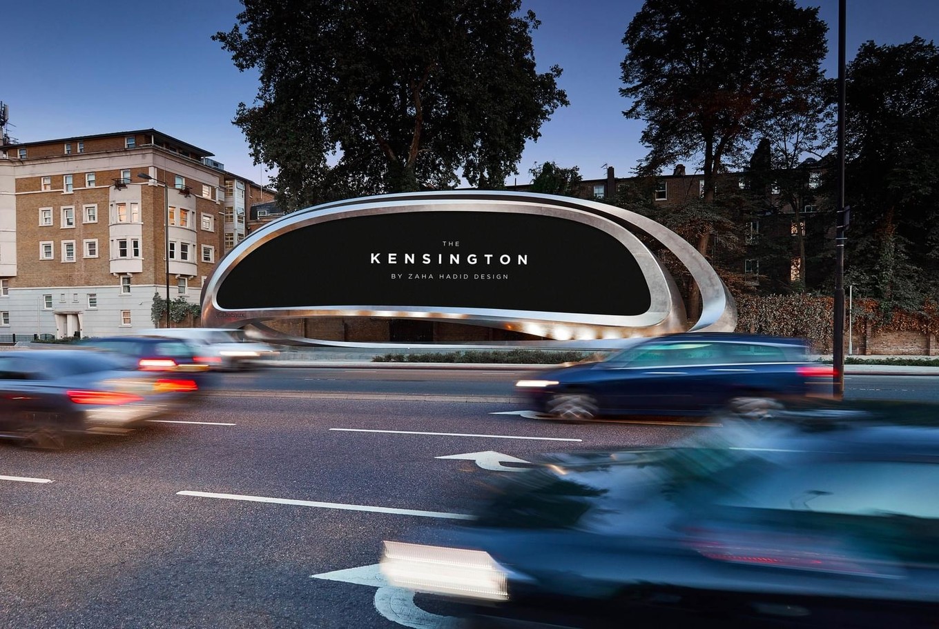 Рекламная платформа в Лондоне от Zaha Hadid Design