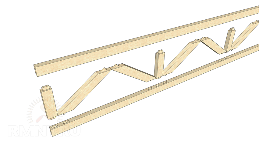 деревянная ферма перекрытия своими руками
