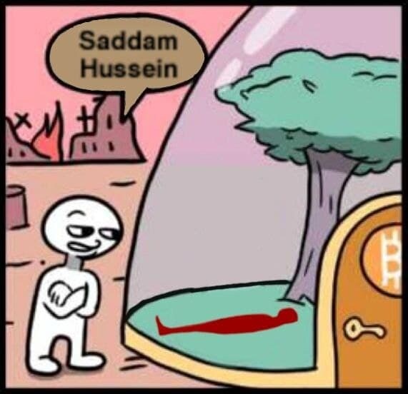 землянка саддама хусейна мем