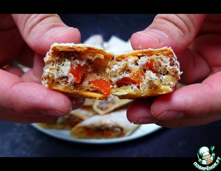 ПЕЧЕНЬЕ с курагой и ОРЕХАМИ