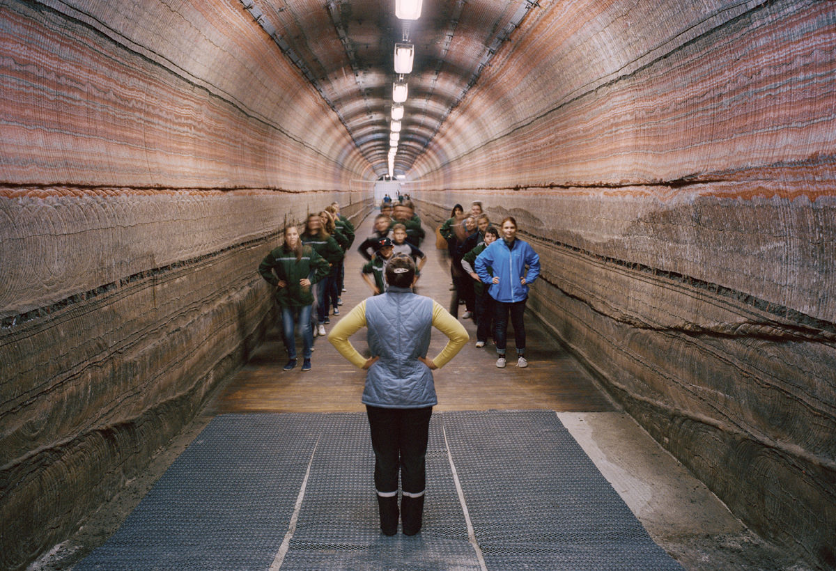 Inside the National Speleotherapy Clinic in Belarus, where treatments are carried out in an active salt mine nearly 1,400 feet underground. 