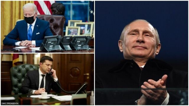 Зеленский предложил встретиться втроем: он, Путин и Байден Путин, вроде, Украины, насчет, совершенно, много, говорил, нельзя, переговоры, вторжения, прочим, между, общем, сделал, можно, микрофон, отправит, позже, уведомим, дополнительно