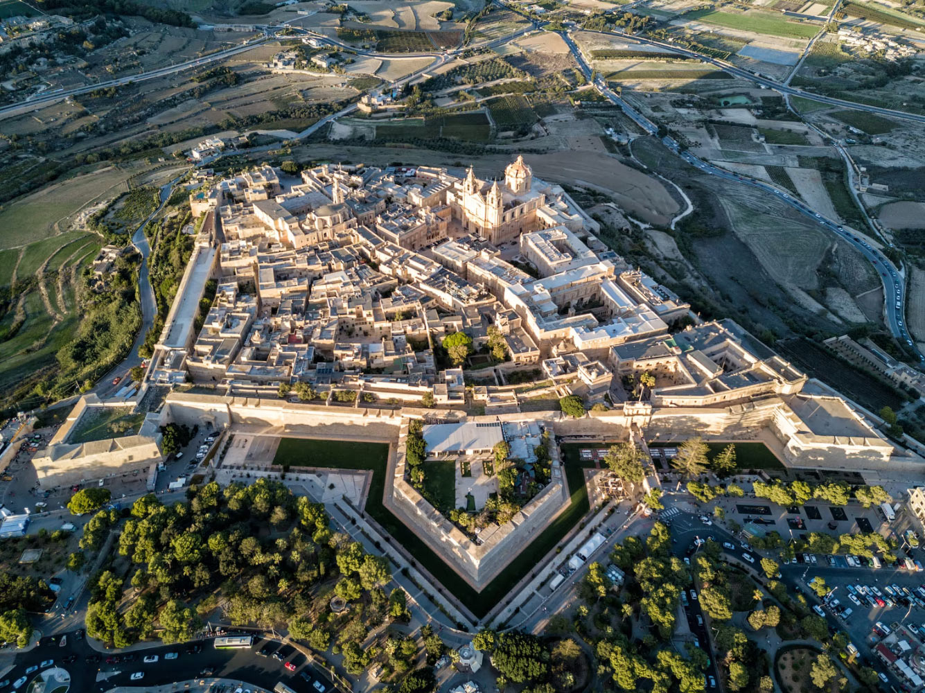 Средневековый город-крепость Мдина, Мальта.