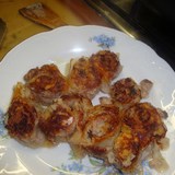 Розочки из теста с мясом, или ленивые пельмени