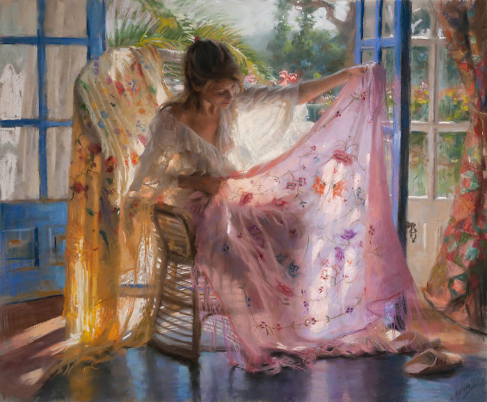 Красота и сила женщин в картинах Vicente Romero Redondo Красота и сила женщин