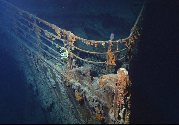 Затонувший «Титаник». Изображение взято с сайта «https://www.livescience.com»