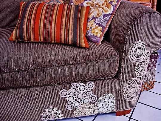 Если у вас завалялись вязаные салфетки Если у вас завалялись вязаные салфетки вязание,декор,женские хобби,интерьер,полезные советы +для домашнего хозяйства,рукоделие,своими руками