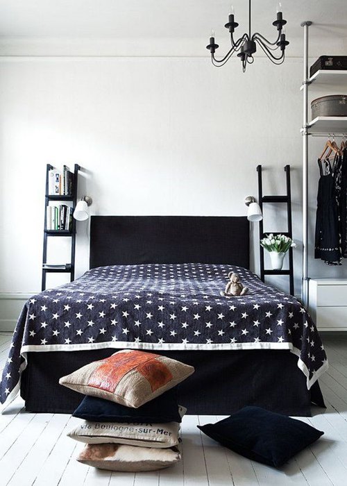 Чем заменить прикроватные тумбы? 10 неожиданных идей Чем заменить прикроватные тумбы? 10 неожиданных идей интерьер и дизайн,спальная комната