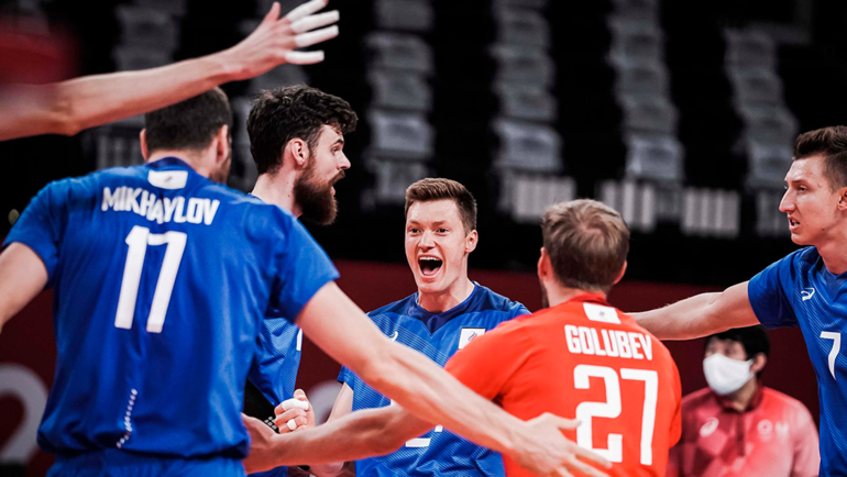 Российские волейболисты выиграли у Канады и вышли в полуфинал Олимпиады
