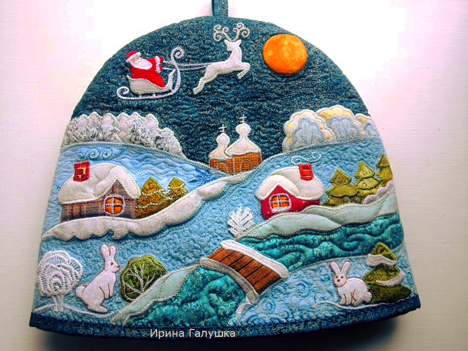 Зимняя сказка Ирины Галушка: великолепные лоскутные работы вдохновляемся,мастерство,творчество