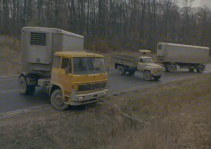  Skoda Liaz 100 в советском фильме Трое на шоссе. 1983 год