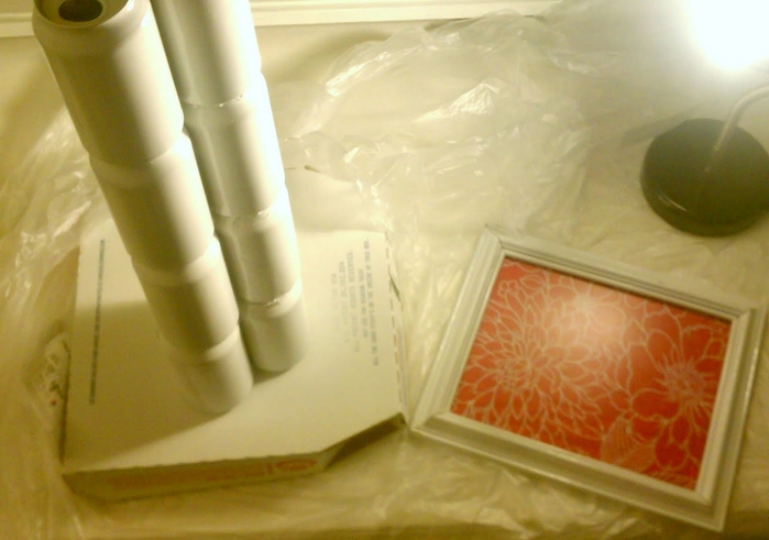 Поделки для интерьера. Столик из банок и кашпо из ниток Поделки для интерьера. Столик из банок и кашпо из ниток идеи