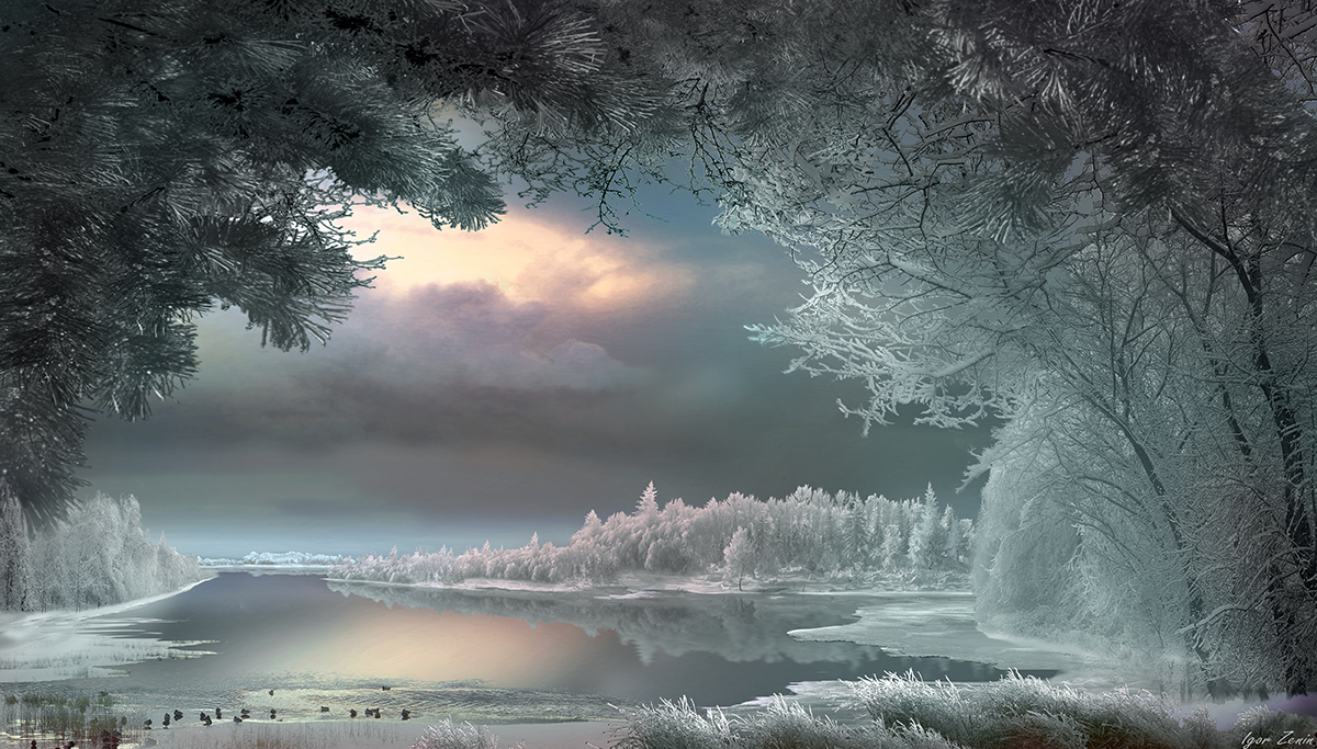 Зимний пейзаж от фотографа Игоря Зенина