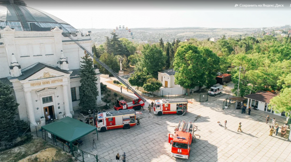 В знаменитом севастопольском музее «Панорама» тушили пожар и спасали людей