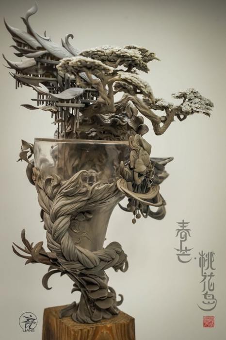 Скульптуры Юаньсиня просто поражают изобилием деталей и их проработкой.