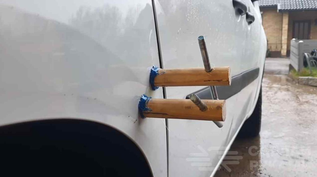 Как выпрямить вмятину на кузове автомобиля самоделкин