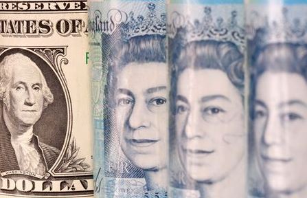 Pound and U.S. dollar banknotes are seen in this illustration taken January 6, 2020. REUTERS/Dado Ruvic/Illustration