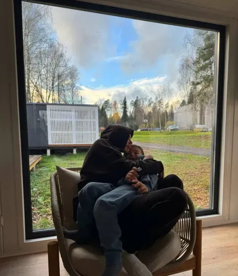 Оксана Самойлова с сыном