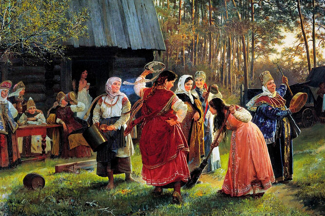 Зачем невесту на Руси вином обливали, а её мать — по деревне водили