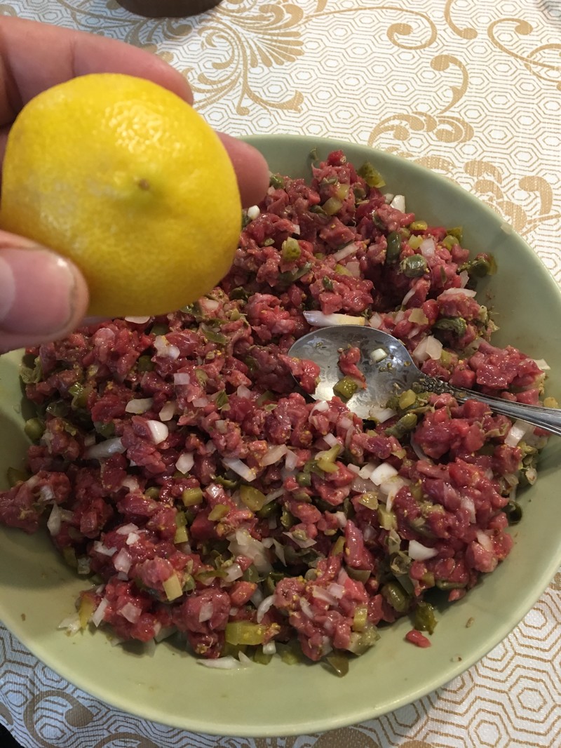 Тартар из говядины говядина, закуска, мясо