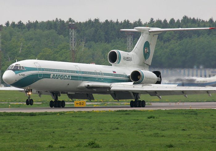 Лайнер Ту-154 за несколько лет до происшествия. /Фото: wikipedia.org
