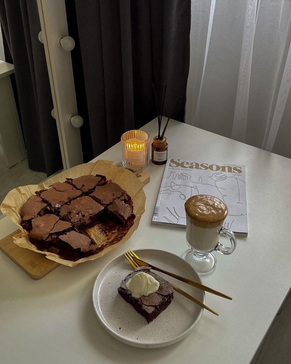 Постный десерт: рецепт брауни с кремом из авокадо — попробуете один раз, не забудете никогда мука —, какао, миске, брауни, кремом, смешайте, льняной, глубокой, перемешайте, перемешайтеВ, ваниль, ст лСироп, молоко, растительное, влейте, Аккуратно, консистенции, однородной, тщательно, приготовленияВ