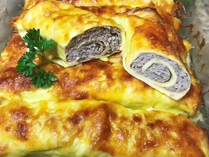 Фото к рецепту: Наивкуснейшие МЯСНЫЕ РУЛЕТИКИ. Праздничное блюдо, простой рецепт! 