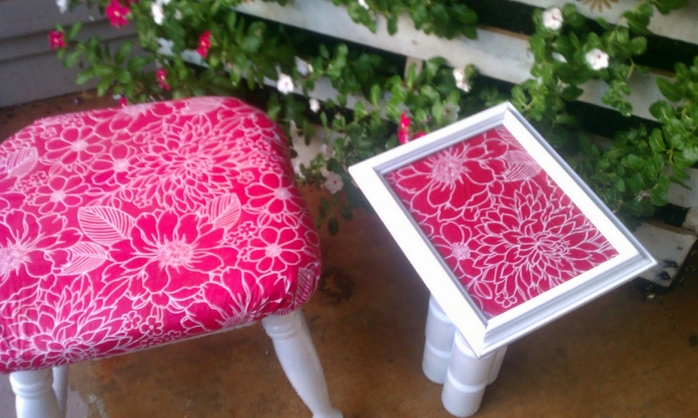 Поделки для интерьера. Столик из банок и кашпо из ниток Поделки для интерьера. Столик из банок и кашпо из ниток идеи