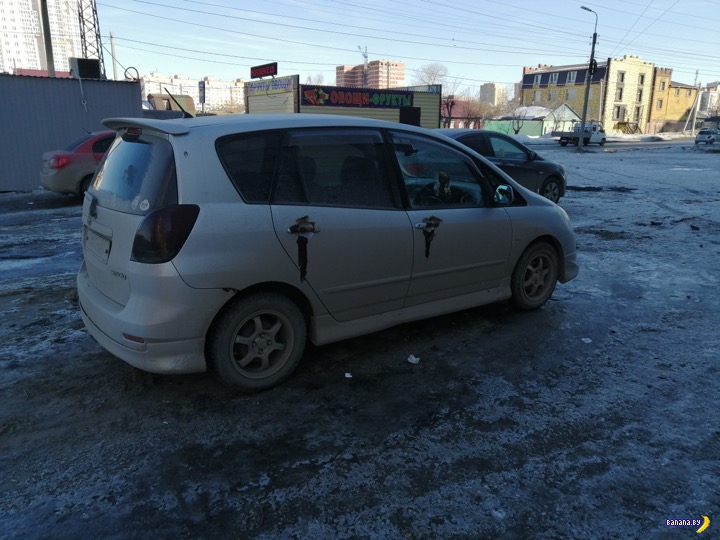 Коричневая месть за неправильную парковку