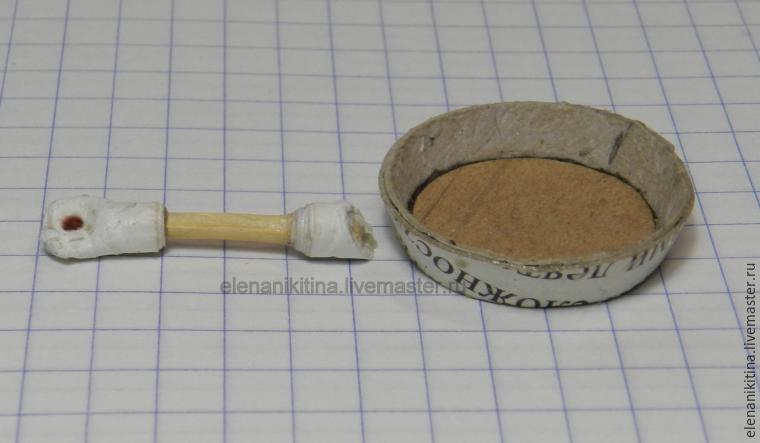 Кухонный стол для кукольного дома. Кухонный стол для кукольного дома. мастер класс