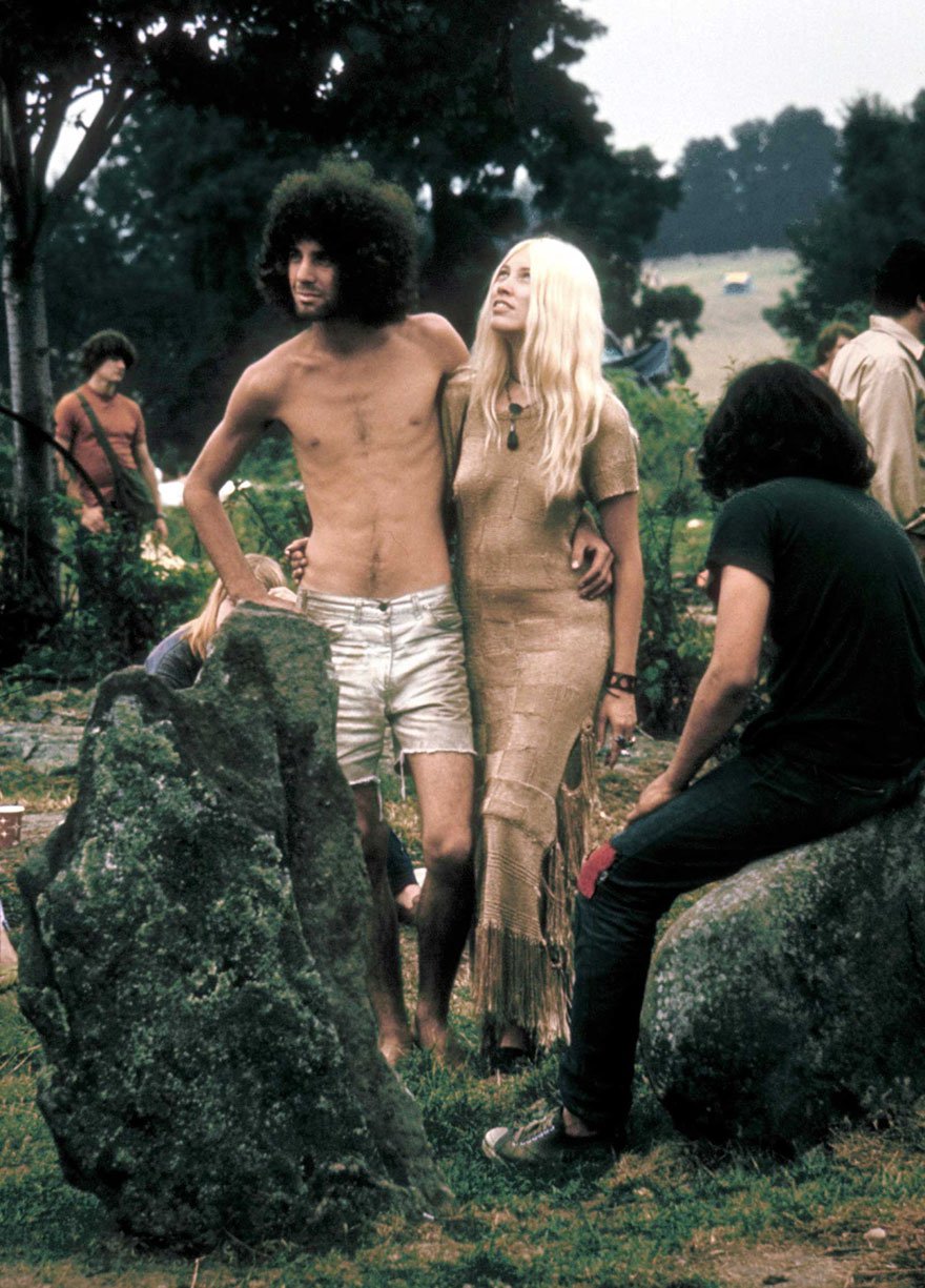 Роковые девушки фестиваля "Вудсток" 1969 года.