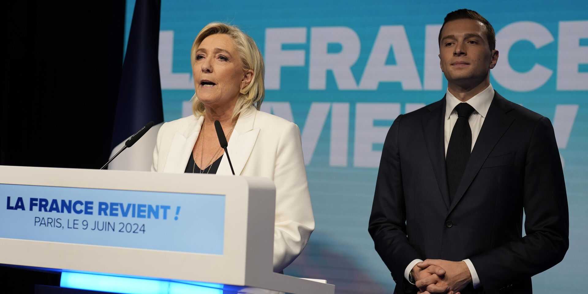 По данным опросов, партия Марин Ле Пен близка к победе во Франции