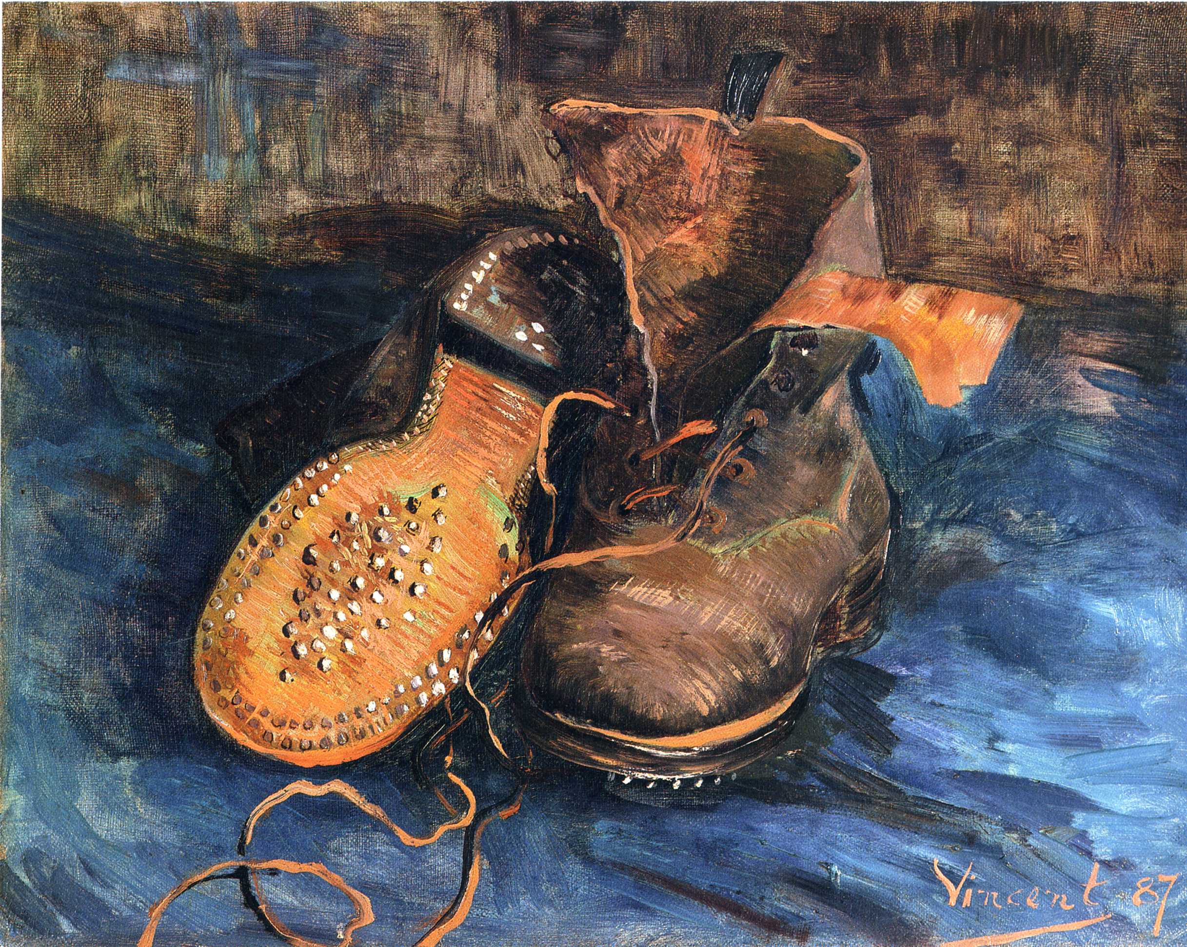 «Пара ботинок». Париж. (1887г.). Холст, масло. (34х41) Балтиморский музей изобразительных искусств. Автор: Винсент Ван Гог.