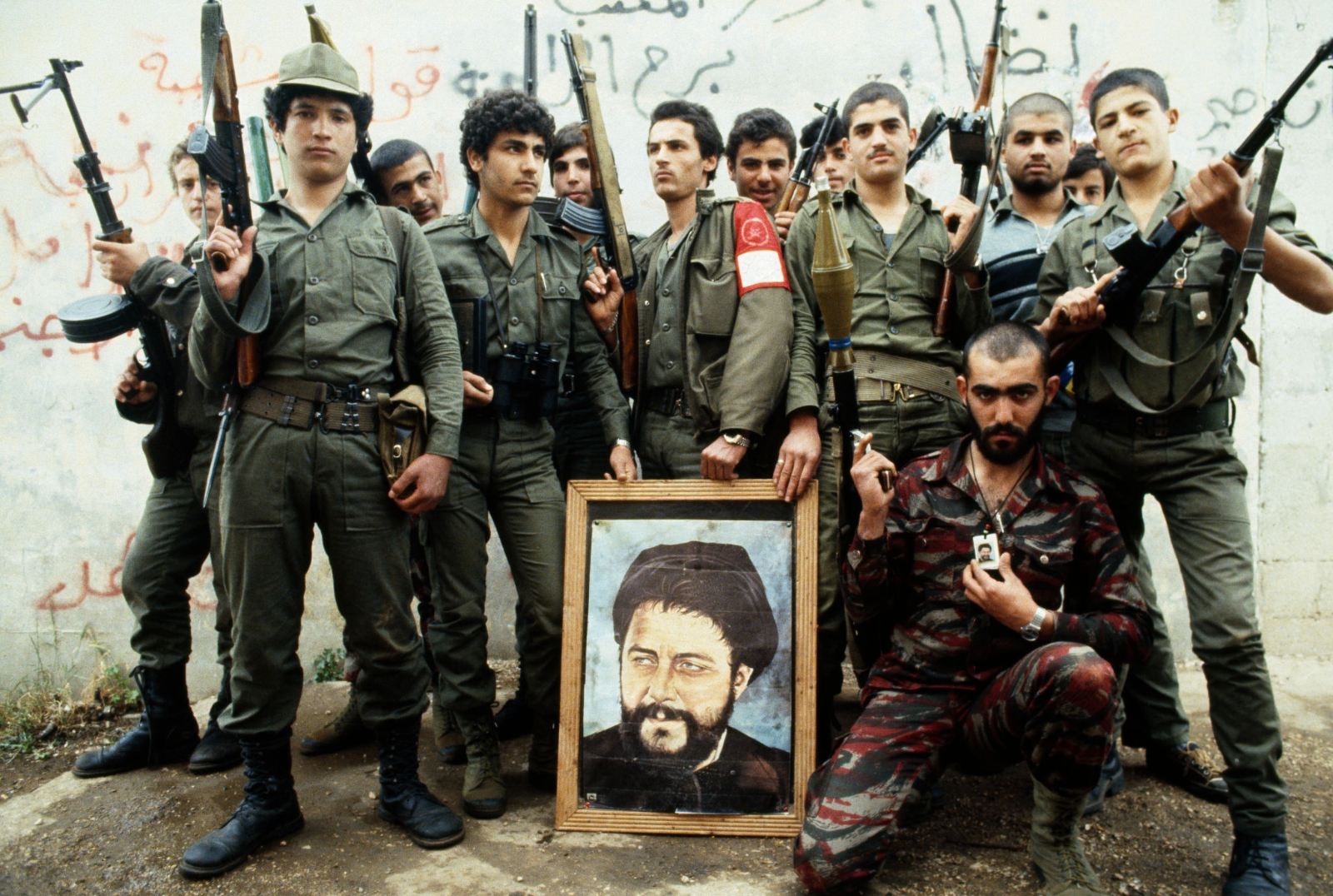 Гражданская в ливане. Осада Бейрута 1982. Палестинские бойцы в Бейруте 1982.