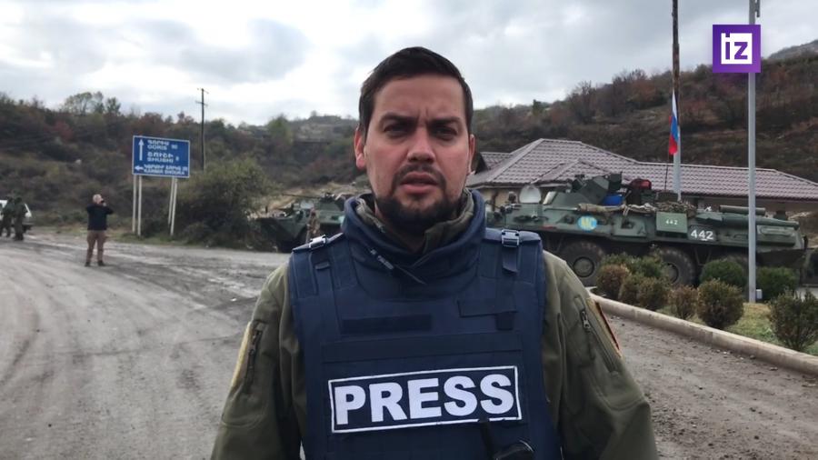 Корреспондент рассказал о присутствии российских миротворцев в Степанакерте