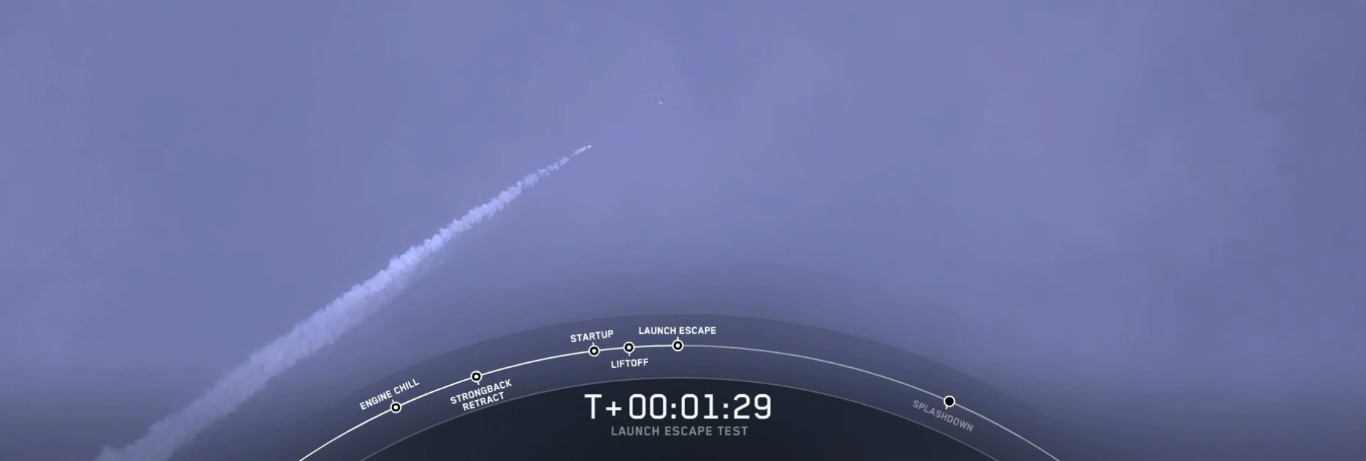 SpaceX успешно провела испытание системы спасения корабля Crew Dragon