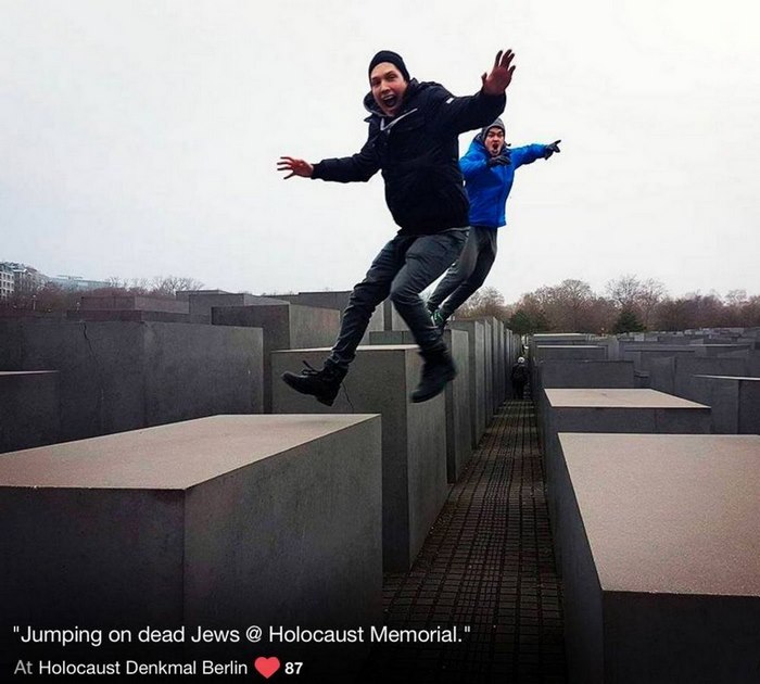 Holocaust Memorial Selfies