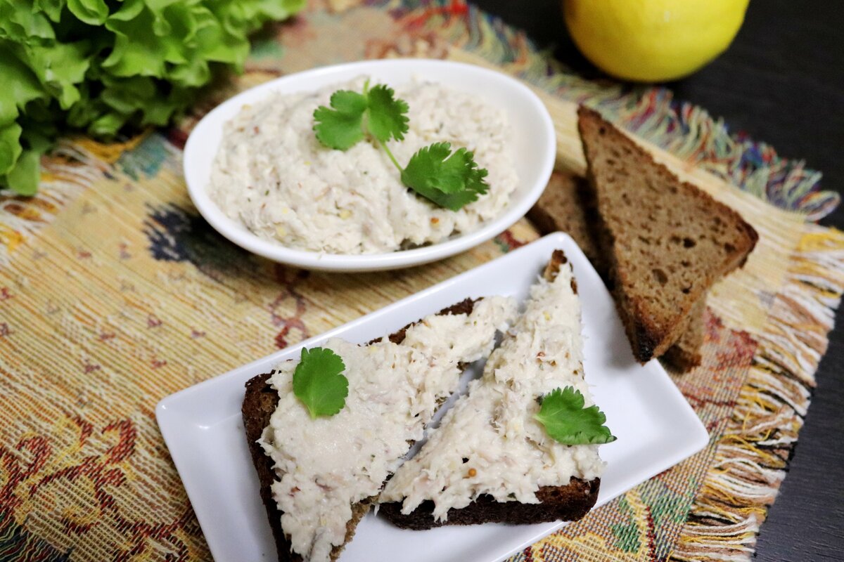 Готовим вкусно без масла и майонеза: нежный паштет из 2 видов рыбы закуски,рыбные блюда