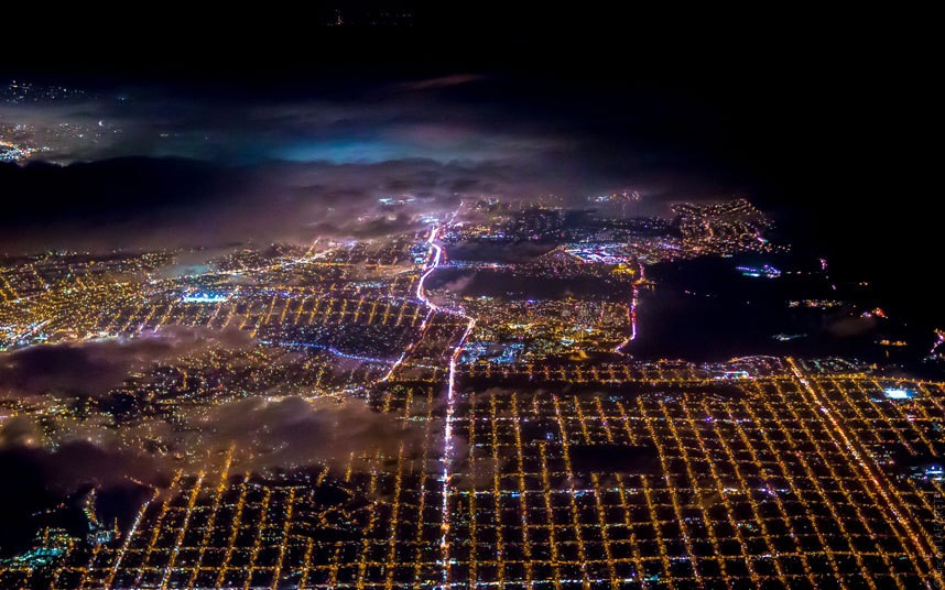Фото ночного Сан-Франциско, от которых захватывает дух Лафоре, фотографии, НьюЙорк, города, с высоты, СанФранциско, ночного, увидеть, получились, город, например, говорит, Винсент, можно, ЛасВегас, большую, виден, ЛасВегаса —, квартал, знаменитый