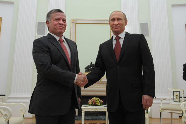 25 января Путин проведет переговоры с королем Иордании