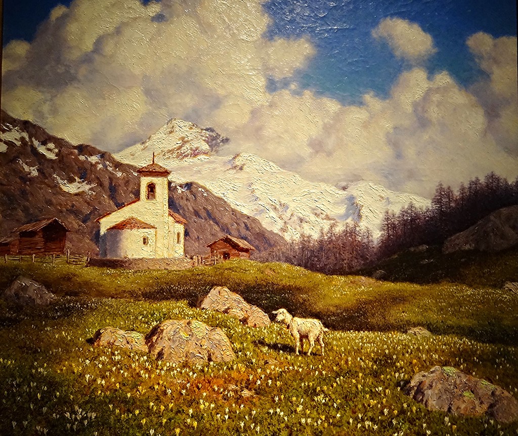 "В горах. Альпийский луг" И.Шультце, 1910 г.