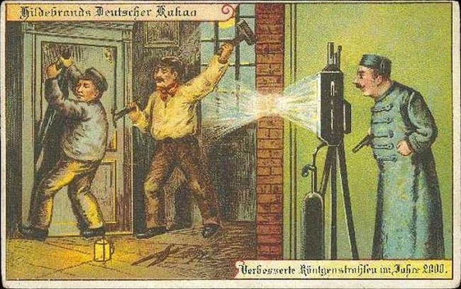 На рубеже 20 века шоколад немецкой марки Hildebrand's решил предсказать будущее, показав, как буду жить люди спустя 100 лет.