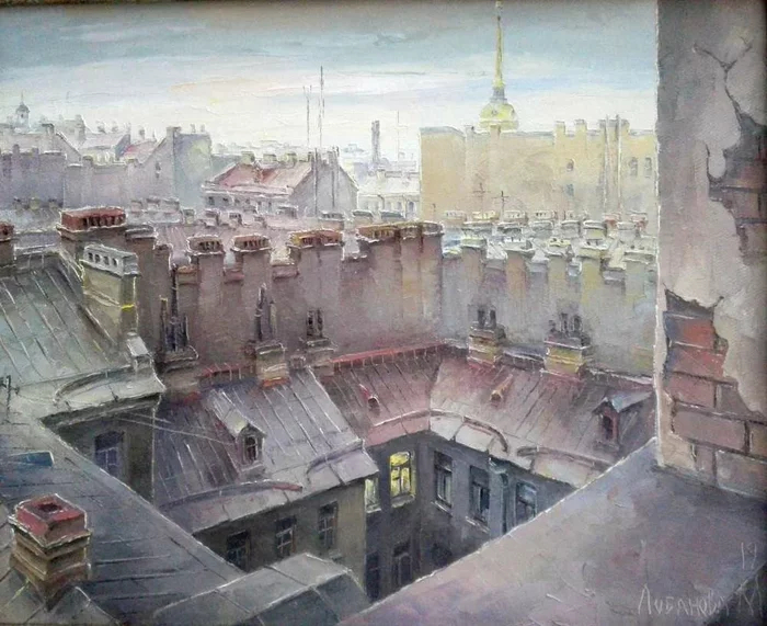 Петербург художницы Маргариты Лобановой Санкт-Петербург, Искусство, Картина, Художник, Длиннопост