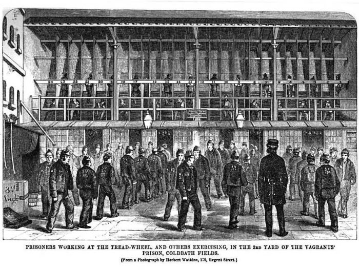 Заключенные работают на шаговой мельнице. | Фото: silpa-mag.com.