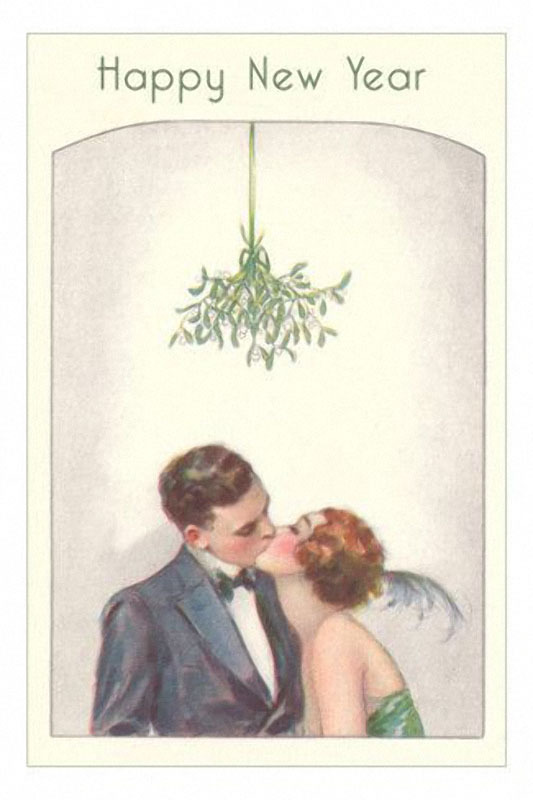Подборка старинных зарубежных новогодних открыток. С Новым Годом!!!