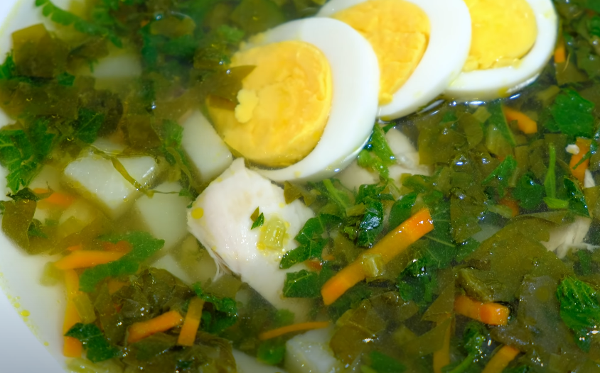 Ваше тело будет вам благодарно, если вы приготовите Зеленый борщ "в +45 жары" по рецепту из СССР первые блюда,супы