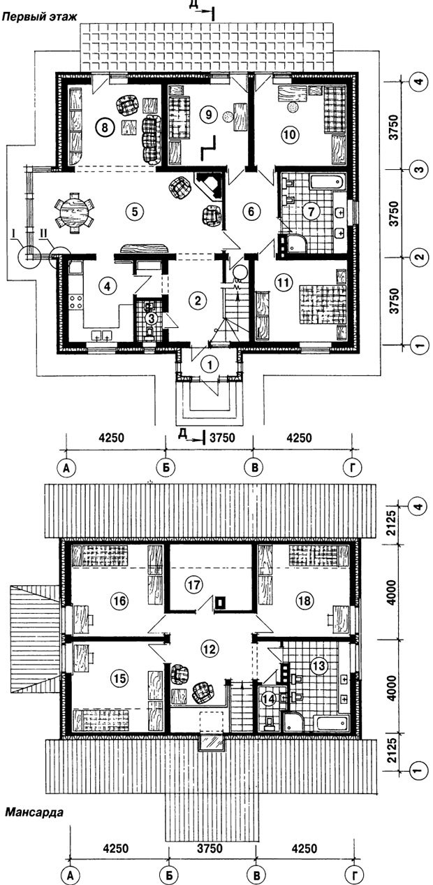 план этажей дома